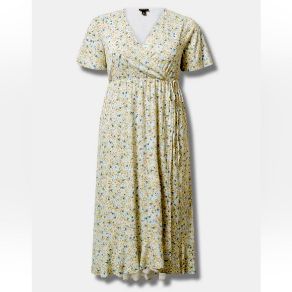 torrid Dresses & Skirts - NWT- Torrid Size: 2 Maxi Rayon Slub Surplice Wrap Dress